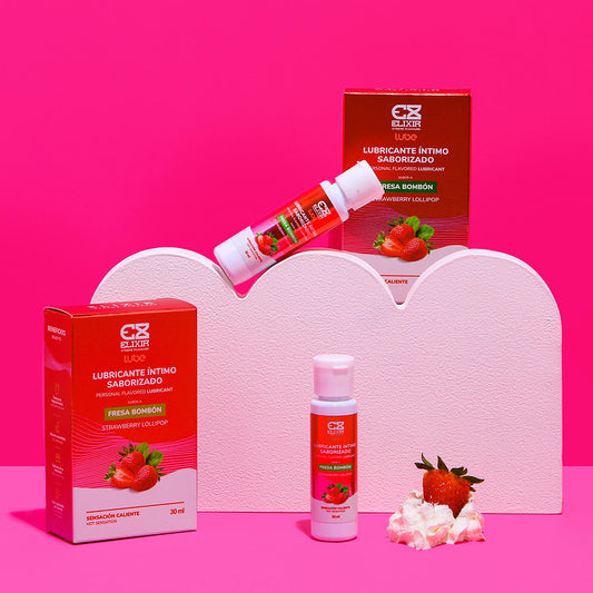 Lubricante Íntimo Fresa Bombon 30 Ml Elixir