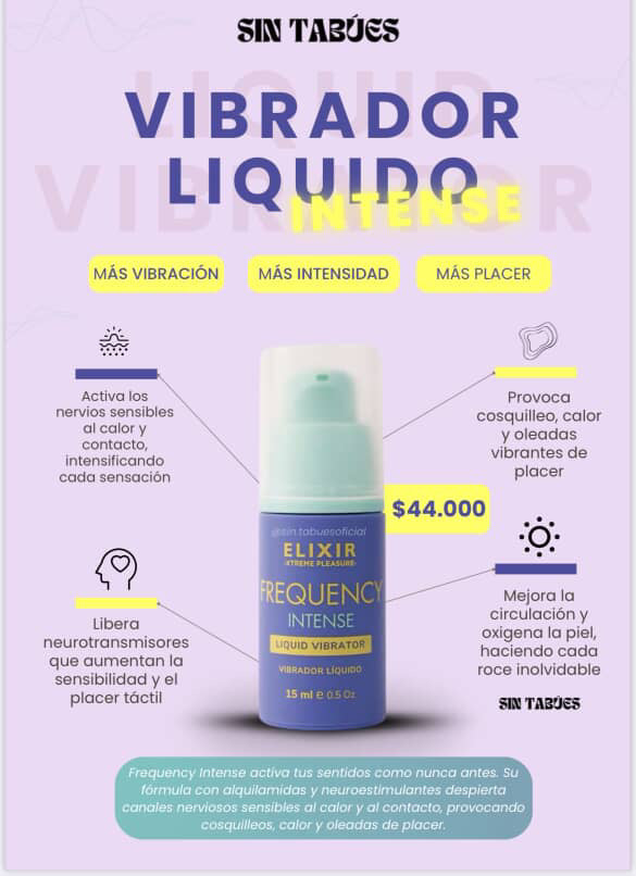 Vibrador Líquido INTENSE ELIXIR