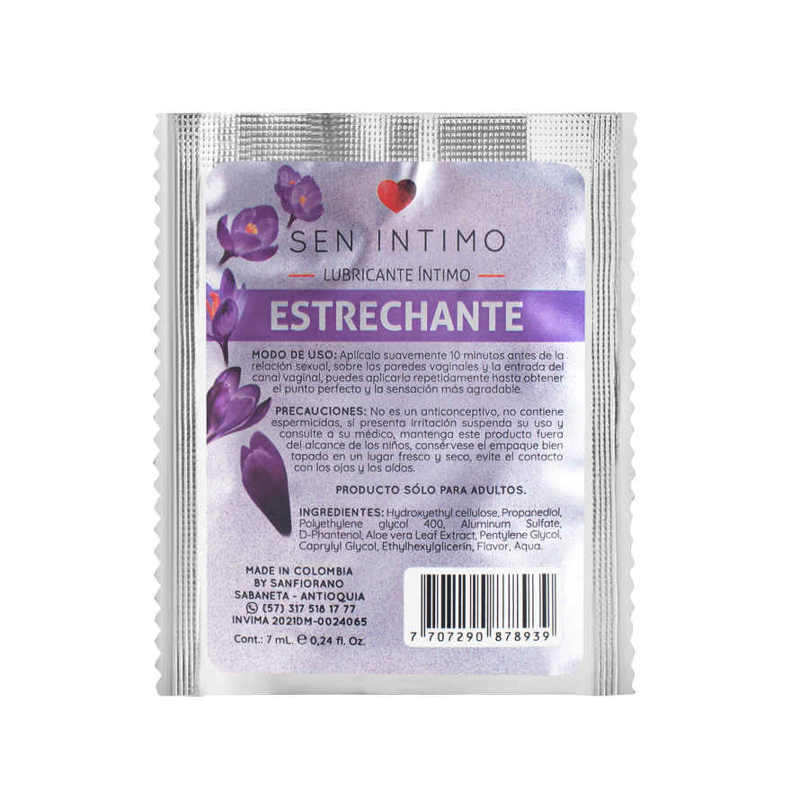Estrechante sachet sen íntimo