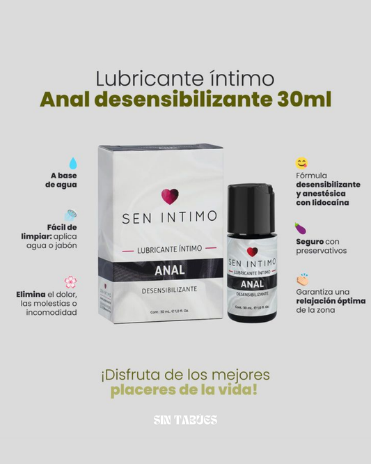 Lubricante Íntimo Anal Desensibilizante x 30 ml by Sen Intimo