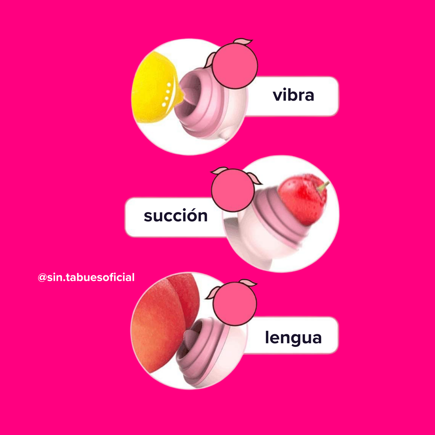 Mini Vibrador Lengua Cerdito