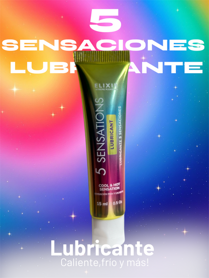 5 sensaciones lubricante elixir