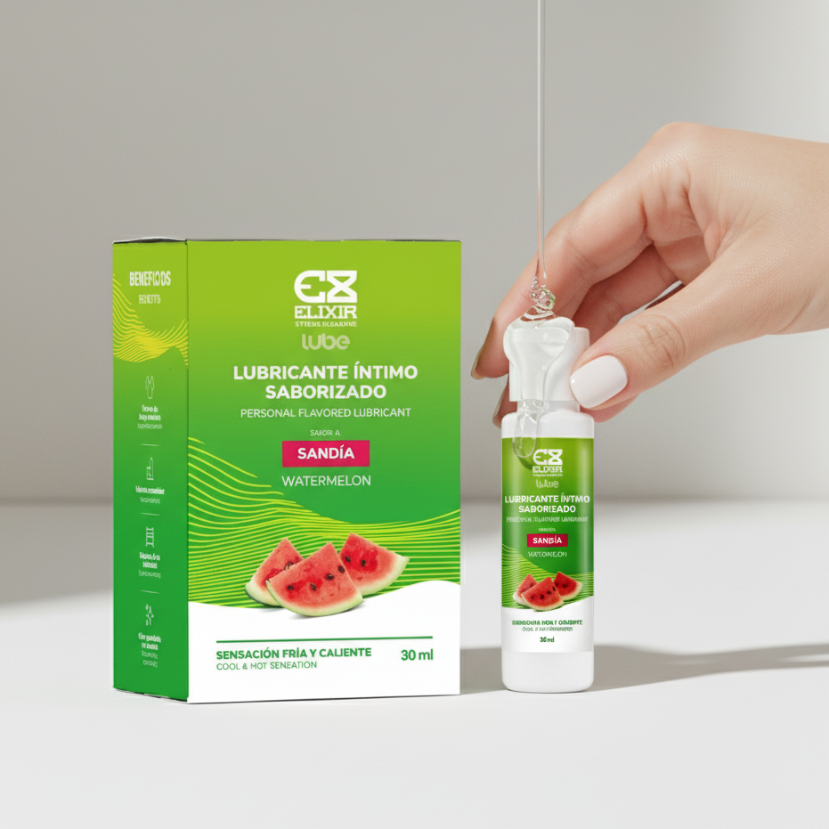 Lubricante Caliente-frío Elixir Sabor Sandia 30ml