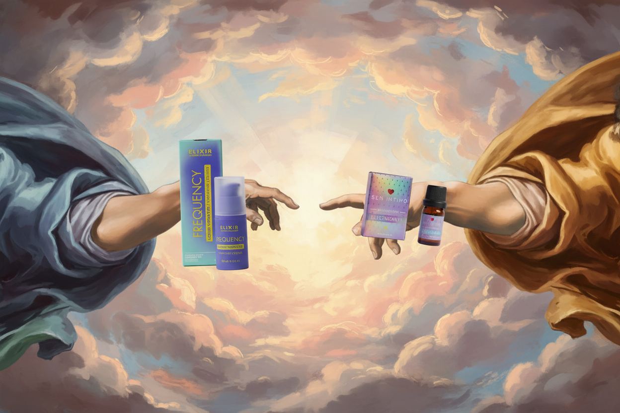 Banner La Creación de Adán - Vibrador Líquido & Electrizante Sen Intimo