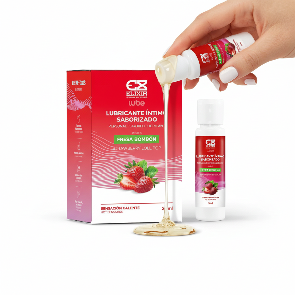 Lubricante Íntimo Fresa Bombon 30 Ml Elixir